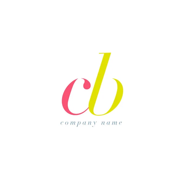 Cb 字母标志模板 — 图库矢量图片