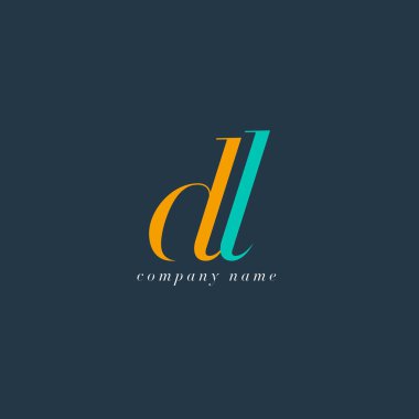 DL harf Logo şablonu