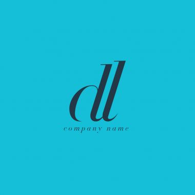 DL harf Logo şablonu