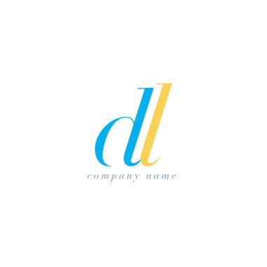 DL Letters Logo template clipart