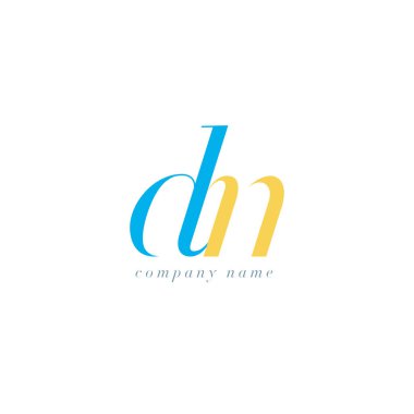DN harf Logo şablonu