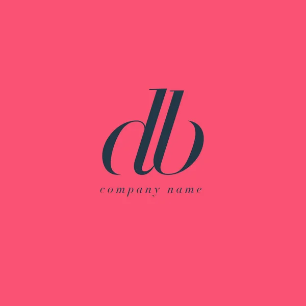 DB Letters Logo template —  Vetores de Stock