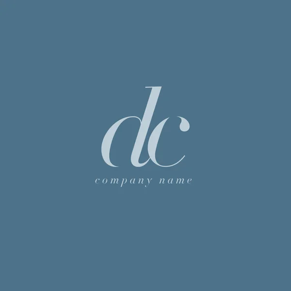 DC harf Logo şablonu — Stok Vektör