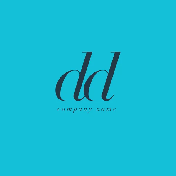 DD Letras Modelo de logotipo — Vetor de Stock