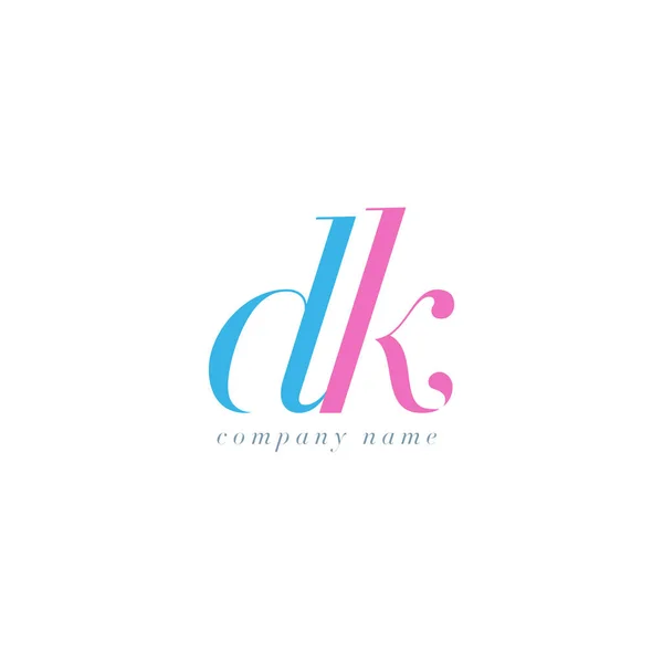 Dk 字母标志模板 — 图库矢量图片