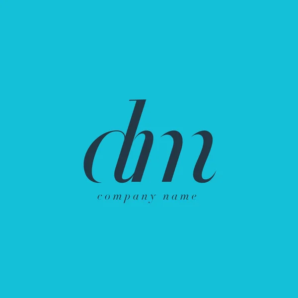 Шаблон логотипу літер DM — стоковий вектор
