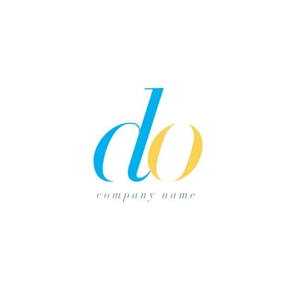 DO Letters Logo template — Stock Vector