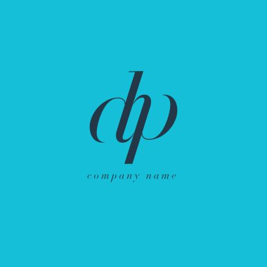 DP harf Logo şablonu
