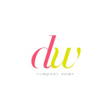 DW harf Logo şablonu