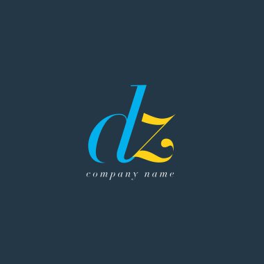 DZ harf Logo şablonu