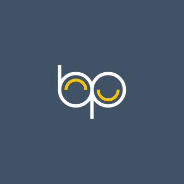 round letter logo BP clipart