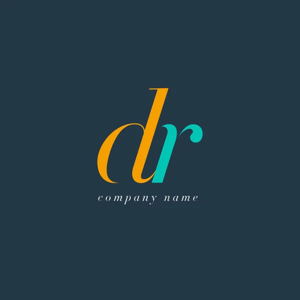 Dr Letters logotyp mall — Stock vektor
