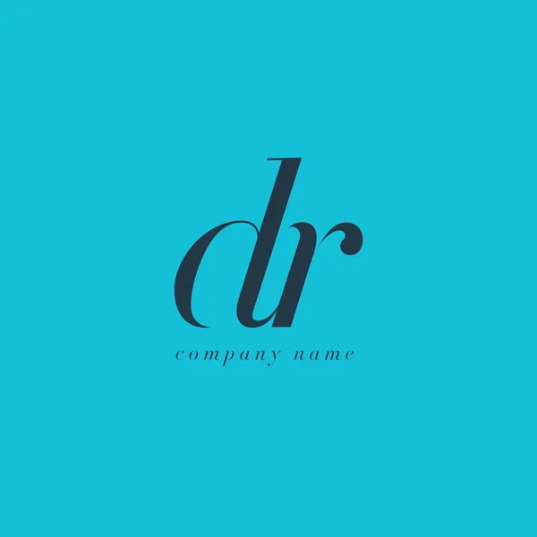 DR Letters Logo plantilla — Archivo Imágenes Vectoriales