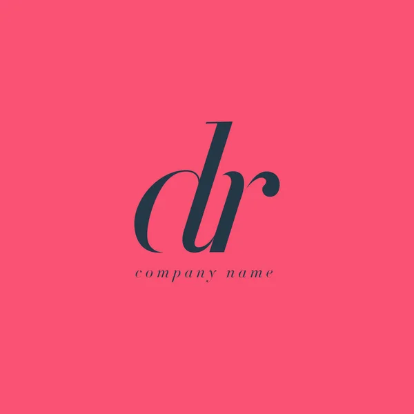 Шаблон логотипа DR Letters — стоковый вектор