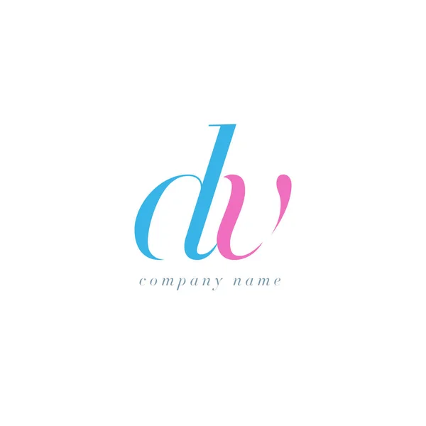 DV Letters Logo template — Stock Vector