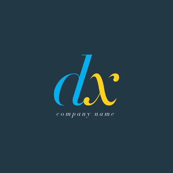 DX bokstäver logotyp mall — Stock vektor