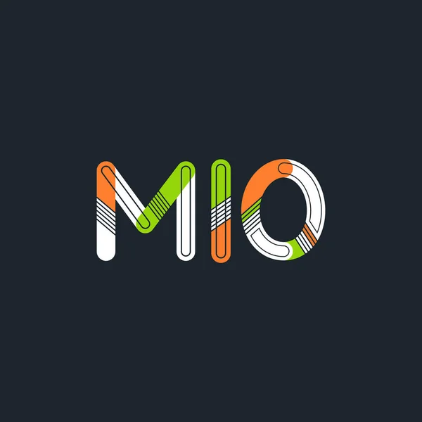 Letra y dígito logo M10 — Vector de stock