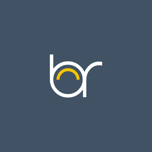 Round letter logo BR — Διανυσματικό Αρχείο