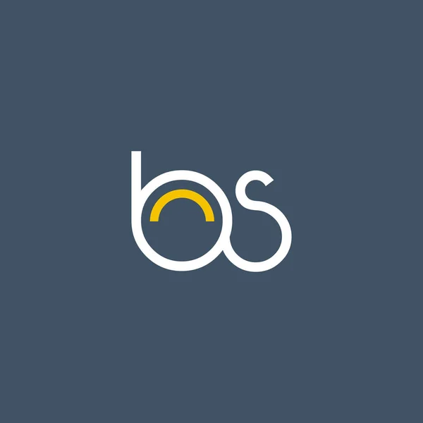 Round letter logo BS — Διανυσματικό Αρχείο