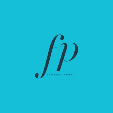 FP harf Logo şablonu