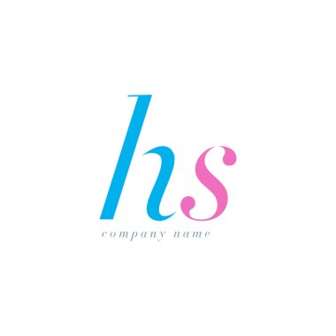 HS harf Logo şablonu