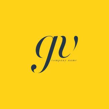 GV harf Logo şablonu