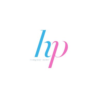 HP harf Logo şablonu