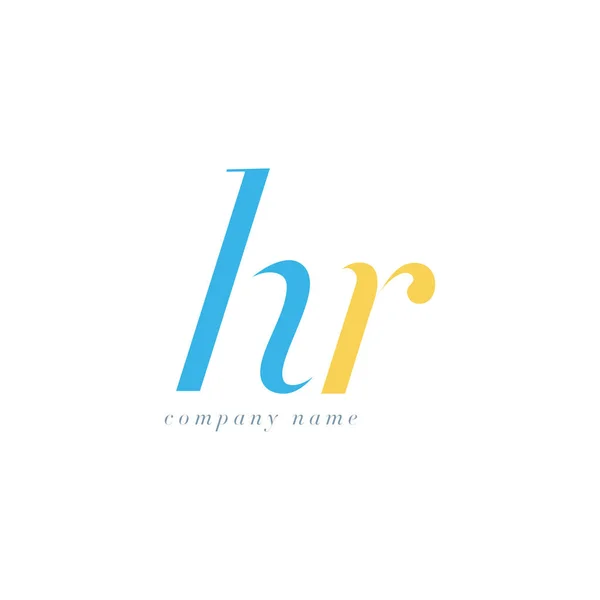 HR Letters Logo template — Stock Vector