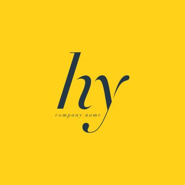 Hy harf Logo şablonu