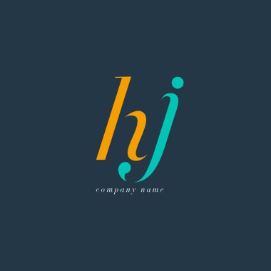 HJ harf Logo şablonu