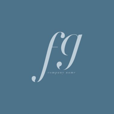 FG harf Logo şablonu