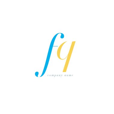 FQ harf Logo şablonu