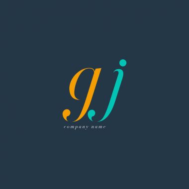 GJ harf Logo şablonu