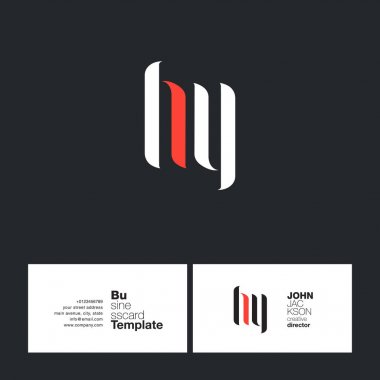 Hy harf Logo kartvizit