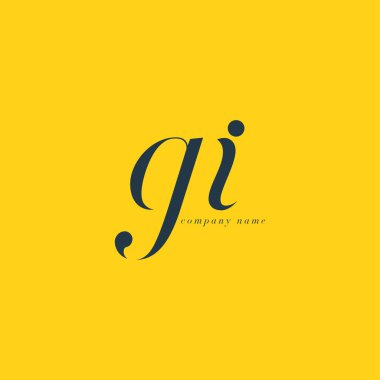 Gi harf Logo şablonu