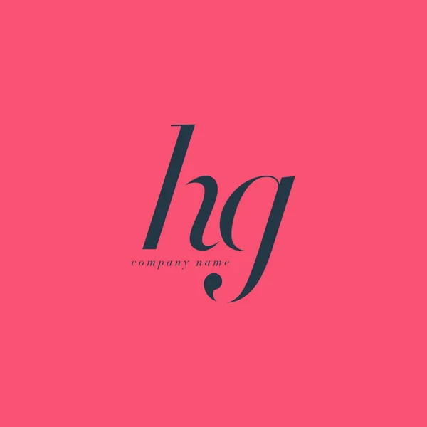 HG Letters Logo template — Stock Vector