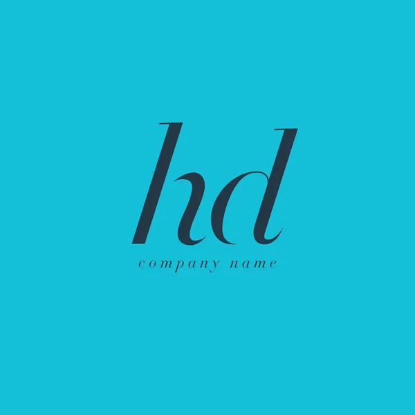 Plantilla de logotipo HD Letters — Vector de stock