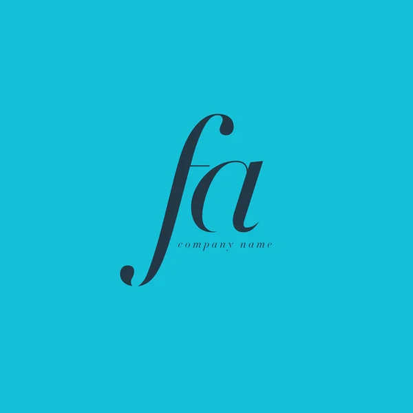 FA Letters Logo template — Stock Vector