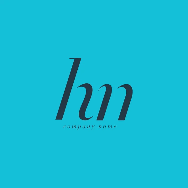 HN Letras Logo plantilla — Vector de stock
