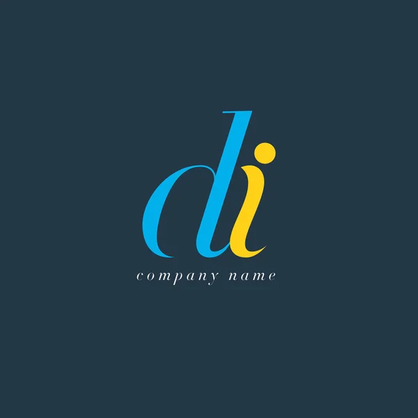 DI Letters Logo template — Stock Vector