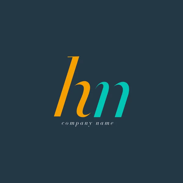 HN Letras Logo plantilla — Vector de stock