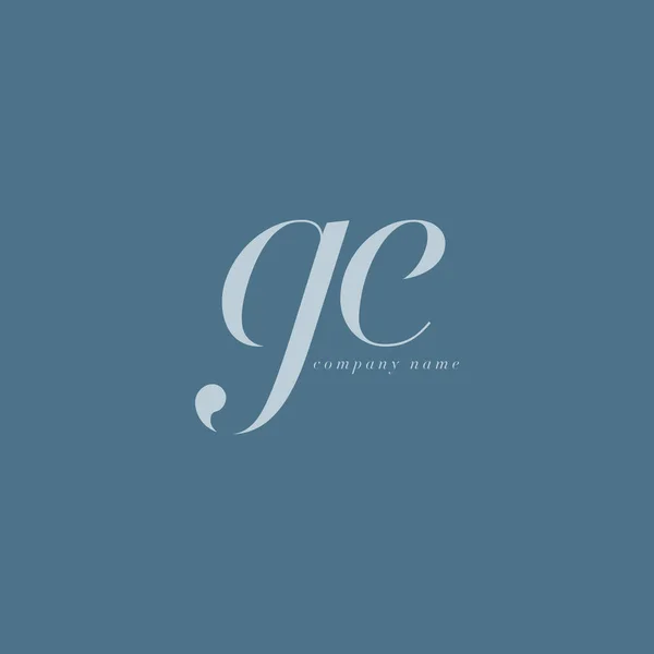 GE Letters Logo plantilla — Vector de stock