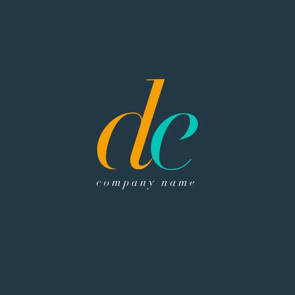 DE Letters Logo template — Stock Vector