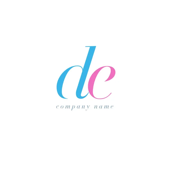 Шаблон логотипа DE Letters — стоковый вектор