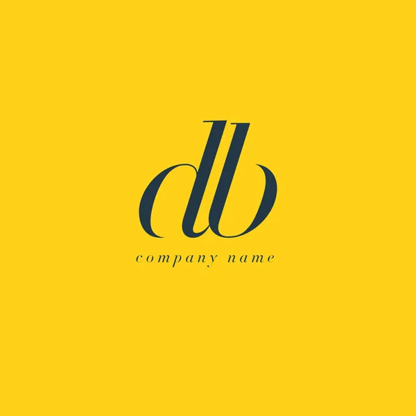 DB λογότυπο γράμματα πρότυπο — Διανυσματικό Αρχείο