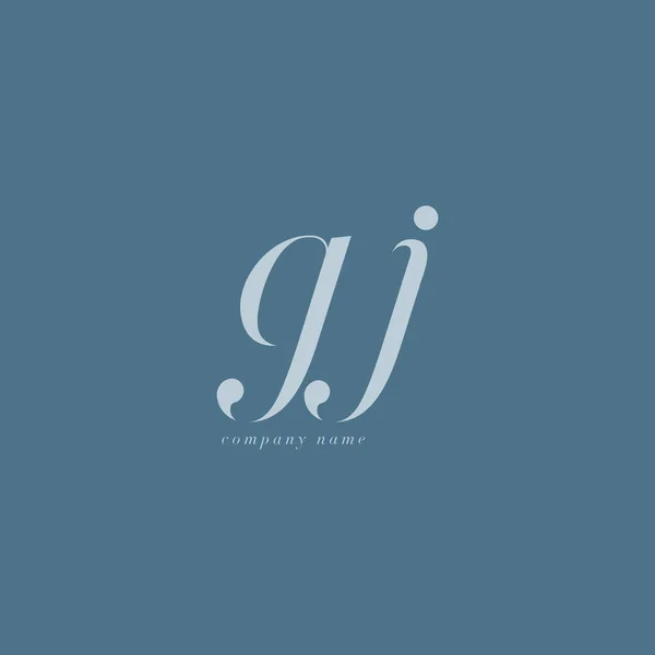 Plantilla de logotipo de GJ Letters — Vector de stock