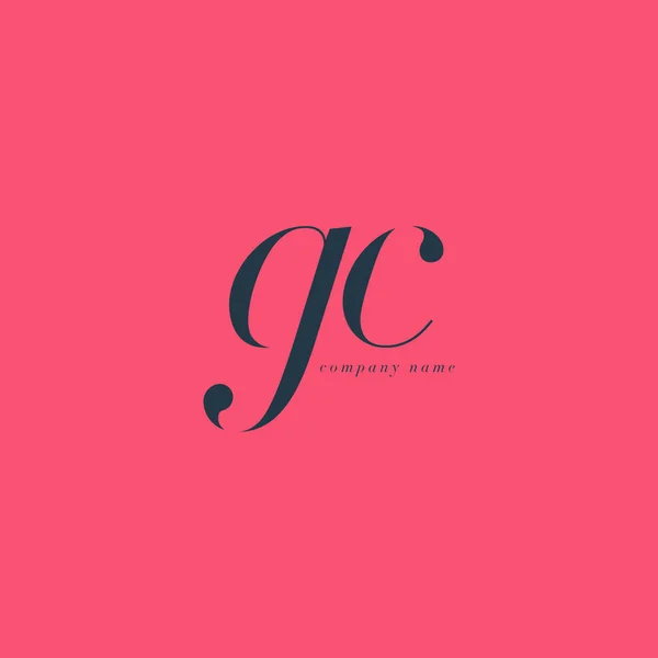 GC Letters Logo sjabloon — Stockvector