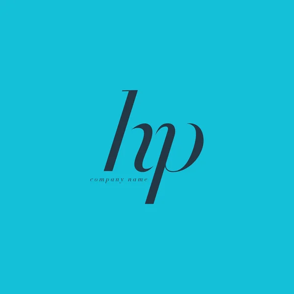 HP Letters Logo template — Stock Vector