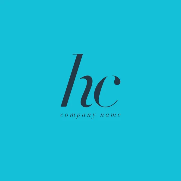 HC Letters Logo plantilla — Vector de stock