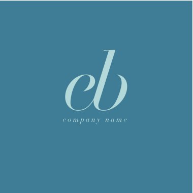 EB harf Logo şablonu